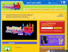 Tablet Screenshot of delivertheparty.com